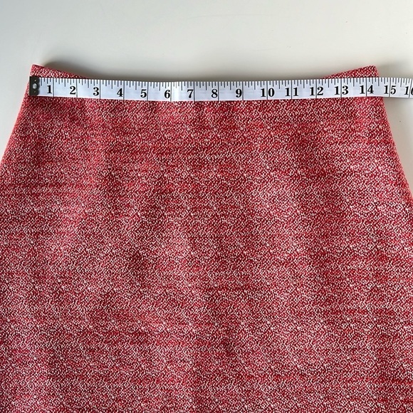 Cop.Copine Publier A-Line Red Pink Mini Skirt Linen Blend Tweed Sz 38 (M) - Picture 11 of 17